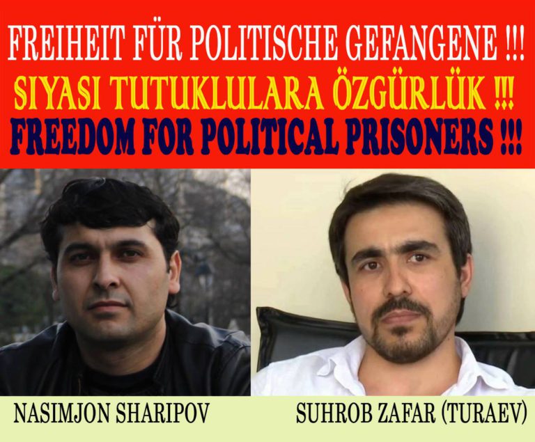 Пикетҳо барои раҳоии Суҳроб ва Насимҷон (гузориши тасвири)