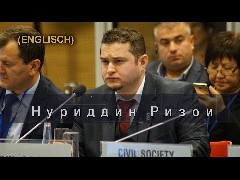 Nuriddin Rizoyi’s speeches at the OSCE meeting in Warsaw