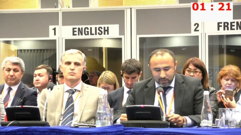 Выступление Хусейна Ашурова на конференции ОБСЕ