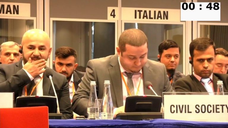 Speech of Nuriddin Rizoyi at the OSCE conference