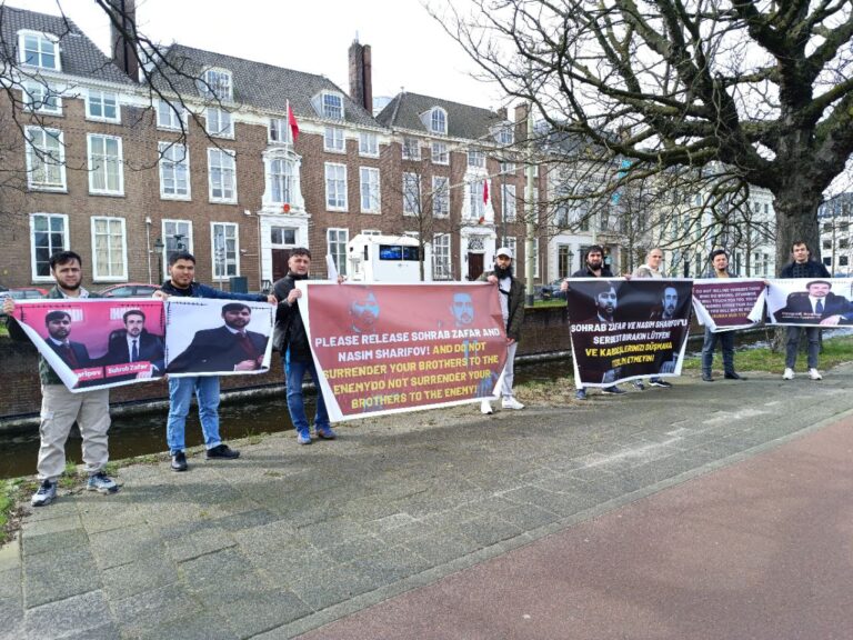 Митинг перед консульством Турции в Гааге, Нидерландах